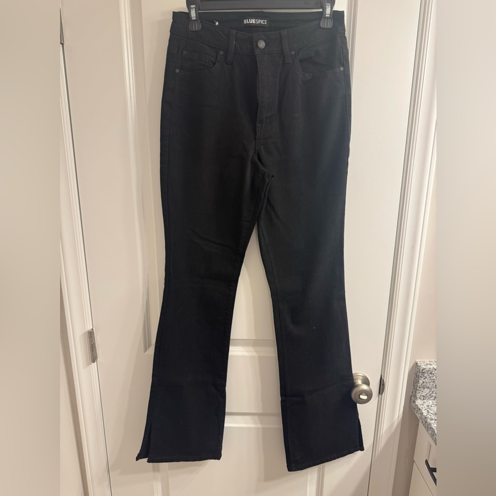 Blue Spice Women's Black Flare Jeans